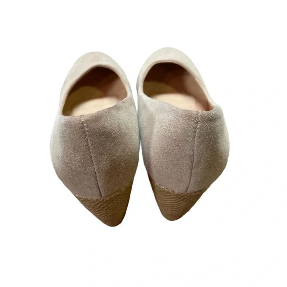 Jessica Shoes Snakeskin Wedges/Suede Tan Colour Size 8M NWT - Picture 3 of 11